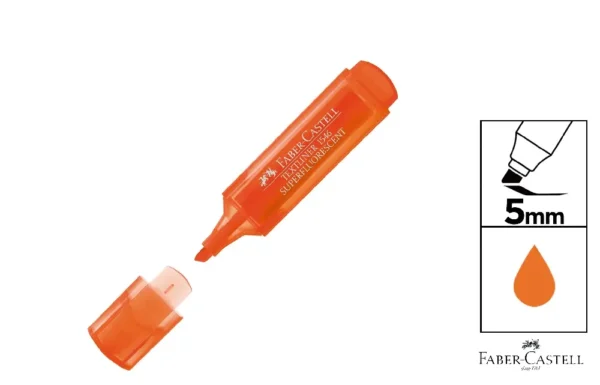 MARQUEUR FLUO TEXTLINER 46 ORANGE FABER