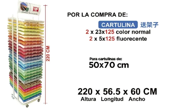 PRÉSENTOIR EN CARTON 7.000 Uds. 5 x 250,23 x 250,5