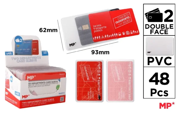 ÉTUI PVC POUR CARTES.