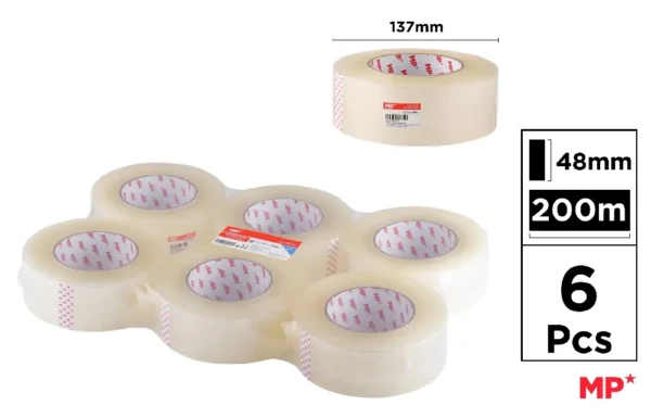 RUBAN ADHÉSIF TRANSPARENT 48 mm x 200 m