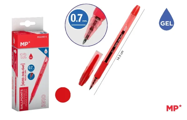 STYLO À ENCRE GEL POINTE 0.7 mm ROUGE