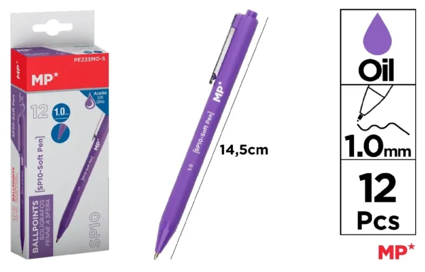 STYLO ENCRE A L HUILE 1.0 mm VIOLET.