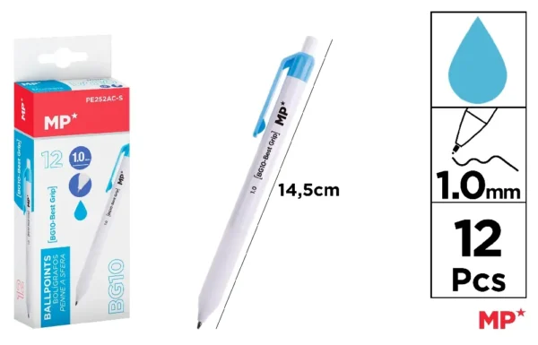 STYLO 1.0 mm BLEU CLAIR.