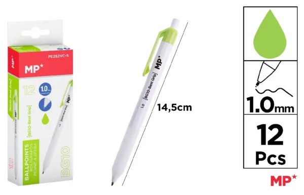 STYLO 1.0 mm VERT CLAIR.