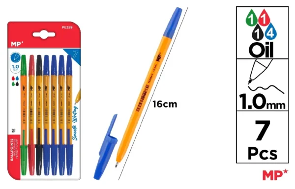 STYLO SOFT POINTE 1,0 mm 7 Unités.