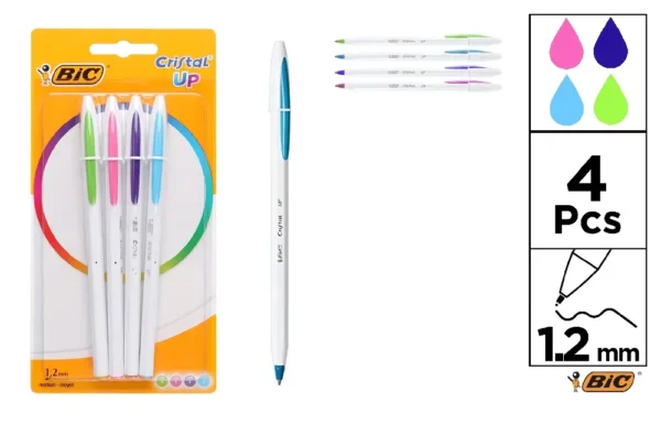 BICOLOR FUN BALLPOINT 4 pièces EU - 9498