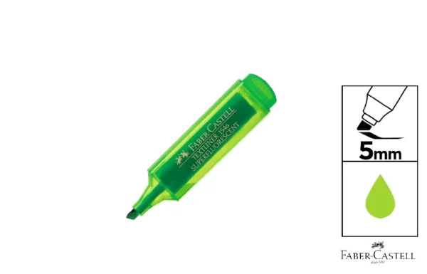 FLUO TEXTLINER 46 VERT FABER CASTELL FLU