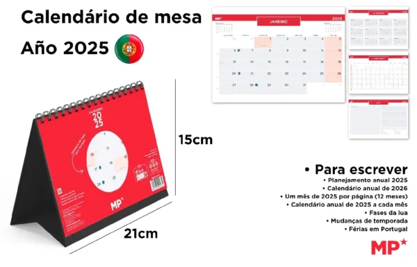 CALENDRIER 21 x 15 cm 2025