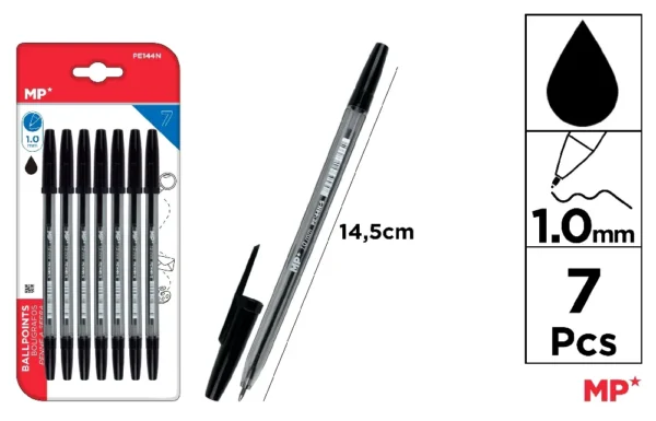 STYLOS NOIR POINTE 1,0 mm.