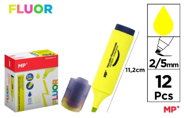 MARQUEUR FLUORESCENT JAUNE.