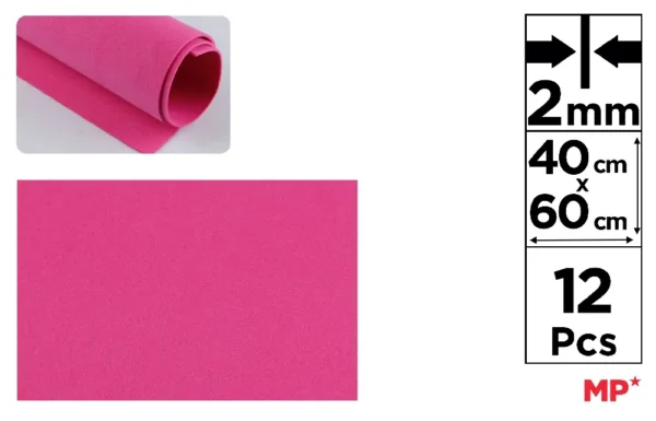 MOUSSE EVA 40 x 60 cm FUCHSIA