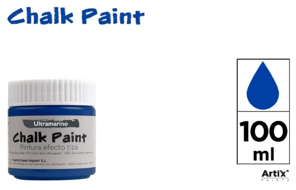 PEINTURE EFFET CRAIE 100 ml BLEU OUTREME