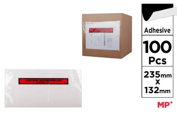 ENVELOPPE POUR DOCUMENTS 235 x 132 mm.