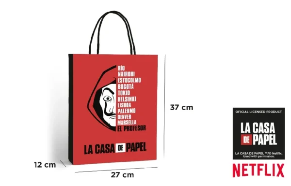 SAC EN PAPIER LA CASA DE PAPEL