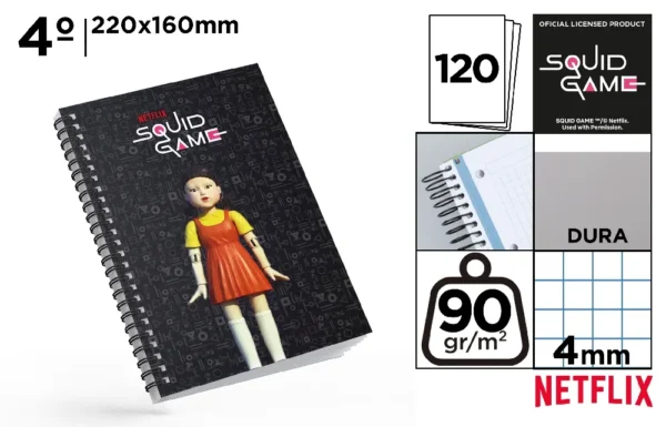 CARNET À SPIRALE 4º 90 g 120 Pages