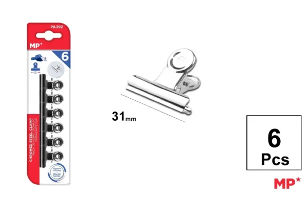 PINCE À DESSIN BULLGOG CHROMÉ 31 mm 6 Ud