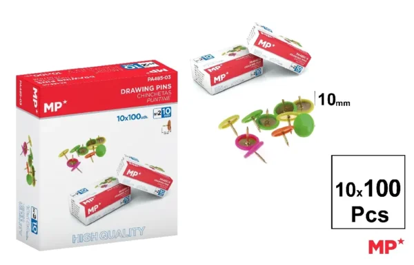 ÉPINGLES COLORÉES 100 Unités x 12
