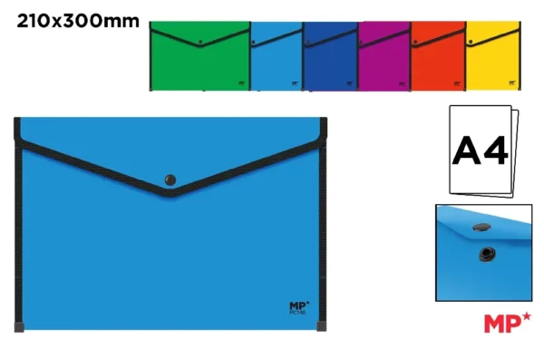 POCHETTE À BORDURE FERMETURE BOUTON OPAC