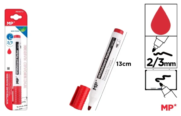 MARQUEUR POUR TABLEAU BLANC COULEUR ROUG