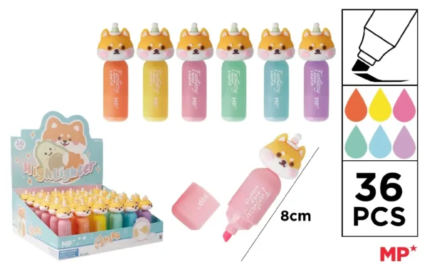 SURLIGNEUR FLUORESCENT FANTAISIE CHIEN.