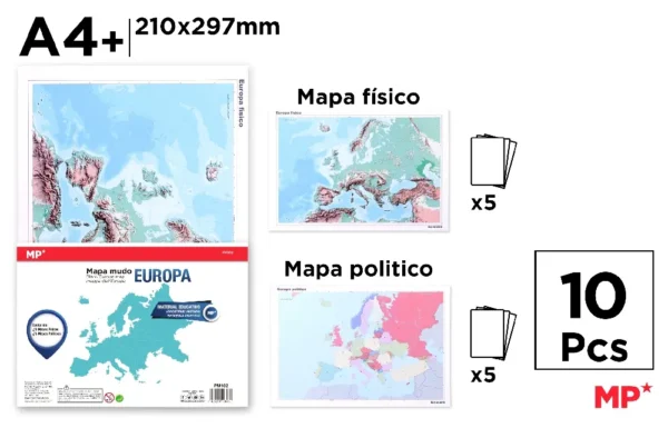 CARTES D'EUROPE VIERGES