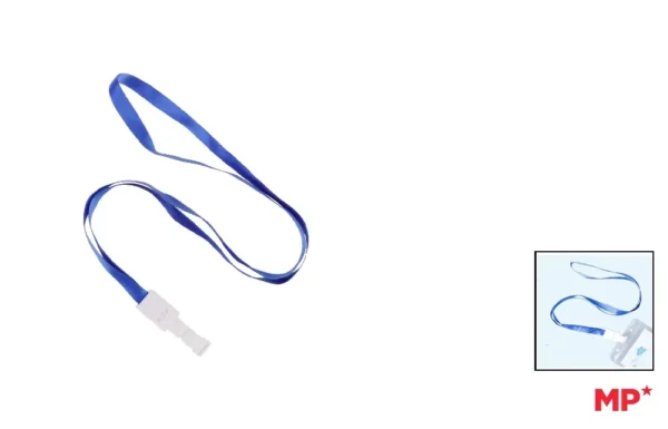 CORDON POUR BADGE BLEU