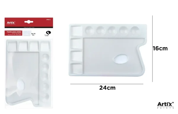 PALETTE RECTANGULAIRE 24 x 16 cm