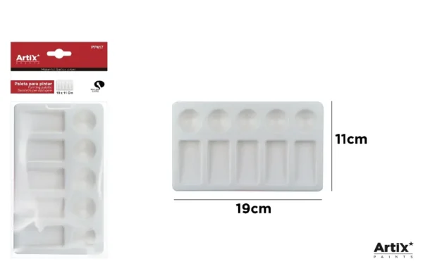 PALETTE RECTANGULAIRE 18,5 x 11 cm
