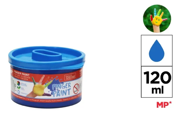 PEINTURE À DOIGTS 120 ml BLEU