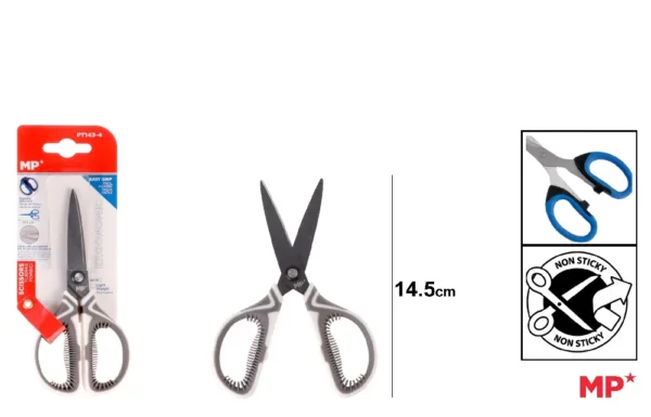 CISEAUX ANTIADHÉSIFS ERGONOMIQUES LÉGERS