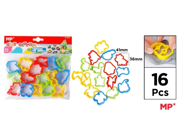 MOULE EN PLASTICINE DINOSAURES 8U.