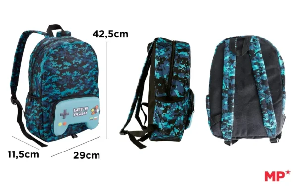 SAC À DOS GAMER 425 x 290 x 115 mm