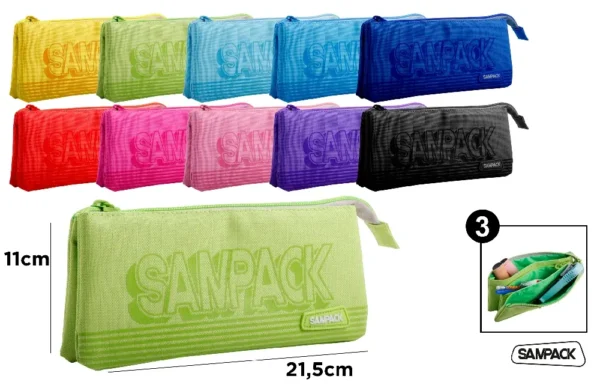TROUSSE À 2 ZIPS AVEC COMPARTIMENT INTÉR