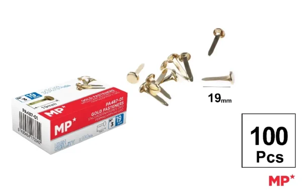 ATTACHES PARISIENNES DORÉES 19 mm 100 Un