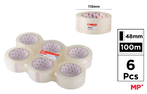 RUBAN ADHÉSIF TRANSPARENT 48 mm x 100 m