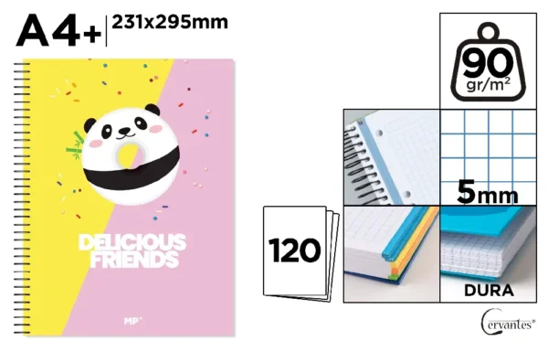 CAHIER GRAND FORMAT EXTRADURA A4 120 FEU