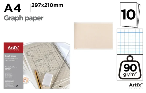 PAPIER GRAPHIQUE A4 10 FEUILLES