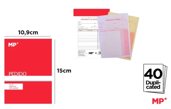 CARNET DE COMMANDES 15 x 10,9 cm