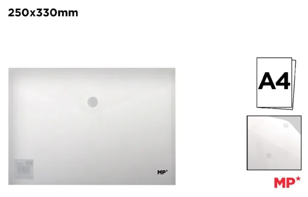 POCHETTE EN PLASTIQUE À FERMETURE SCRATC