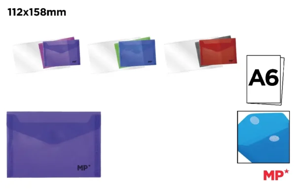 POCHETTE EN PLASTIQUE À FERMETURE SCRATC