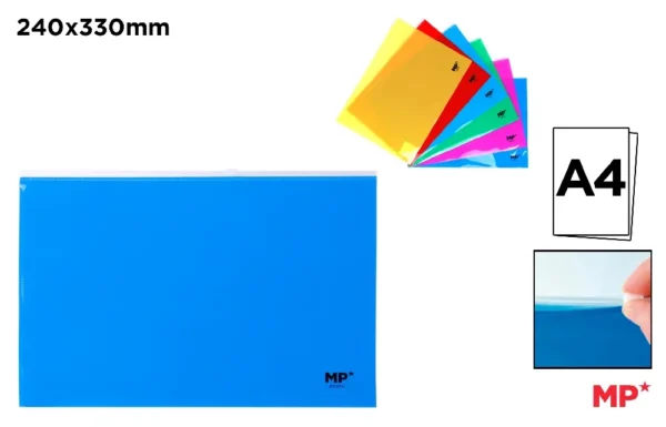 POCHETTE PORTE-DOCUMENTS A4 FLUORESCENTE