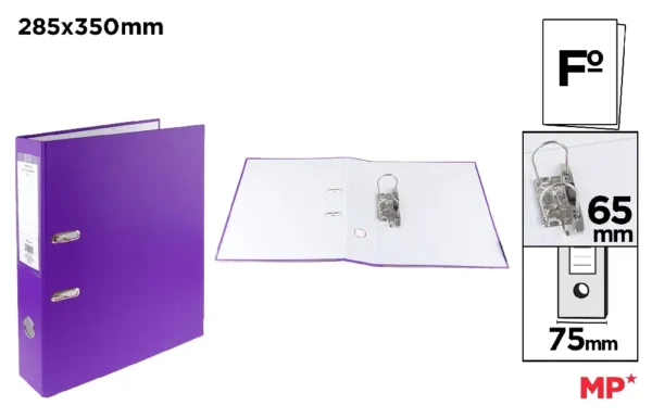 CLASSEUR À LEVIER VIOLET.