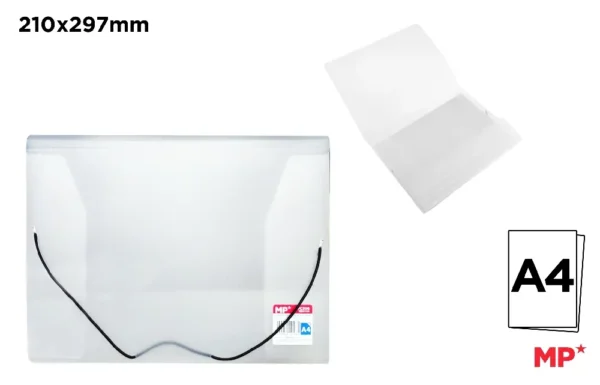 CHEMISE À ÉLASTIQUE 3 RABATS TRANSLUCIDE