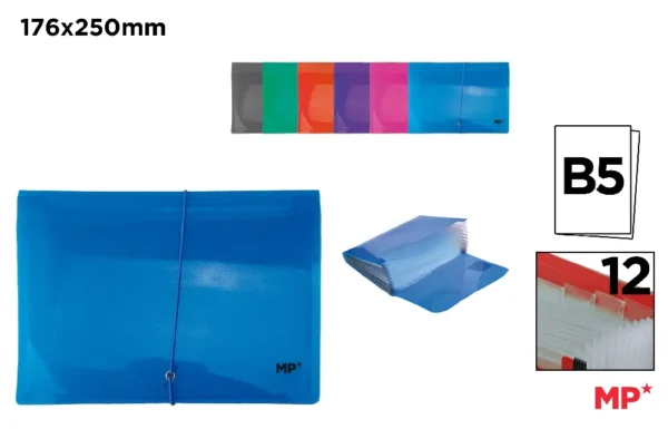 TRIEUR À SOUFFLET AVEC ÉLASTIQUE B5