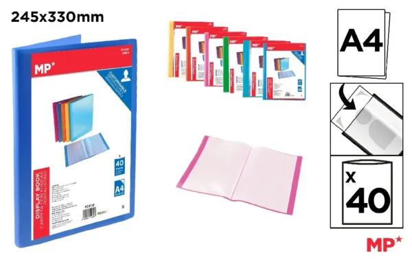 PORTE-VUE 40 POCHETTES A4 PERSONNALISABL