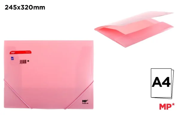CHEMISE À ÉLASTIQUE 3 RABATS A4 ROSE