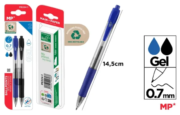 POINTE DE STYLO GEL 0,7 mm 2 Pcs.
