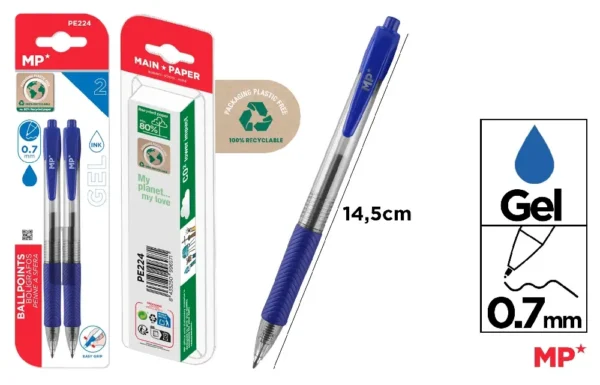POINTE DE STYLO GEL 0,7 mm 2 Pcs.