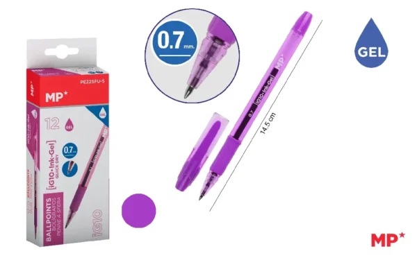 STYLO À ENCRE GEL POINTE 0.7 mm FUCHSIA