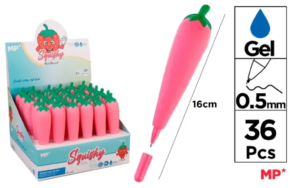 STYLO SQUISHY FRAISE.